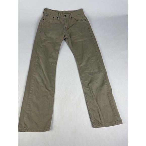 Levi's Other - Levi’s 505 Jeans Men’s Size 30x32 White Tab Beige Tan Denim Pants Straight Leg
